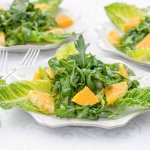Photography: 3 Plates of Arugula & Orange Salad Photography: 3 Plates of Arugula & Orange Salad